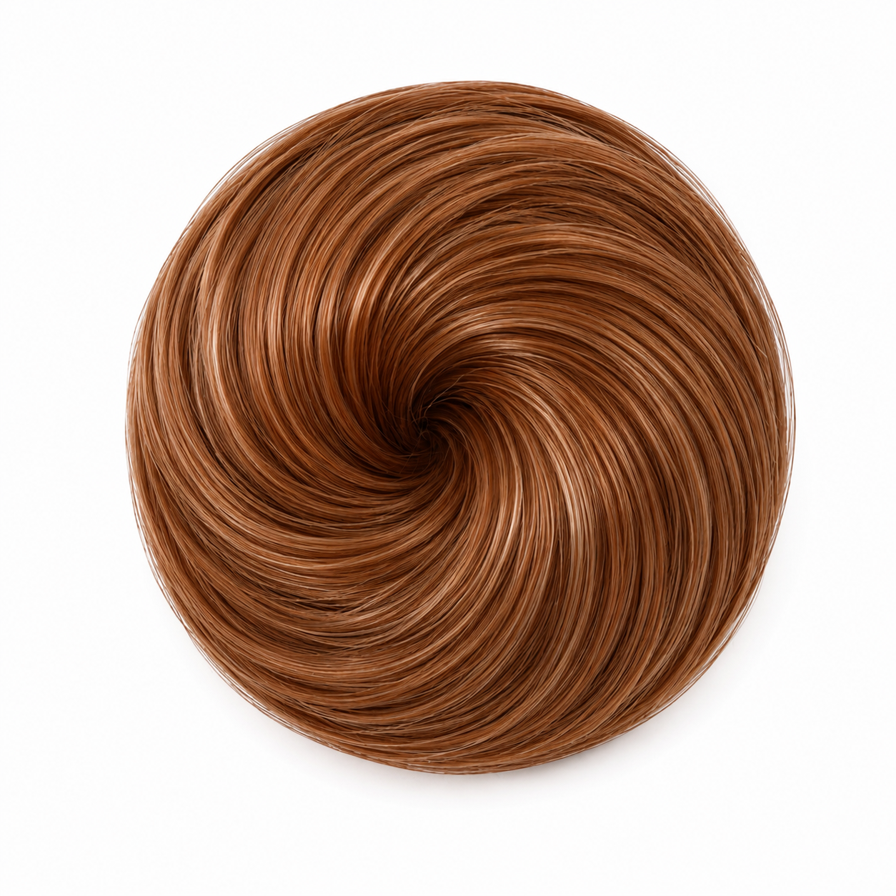 CLAW CLIP DONUT BUN (RED BROWN)