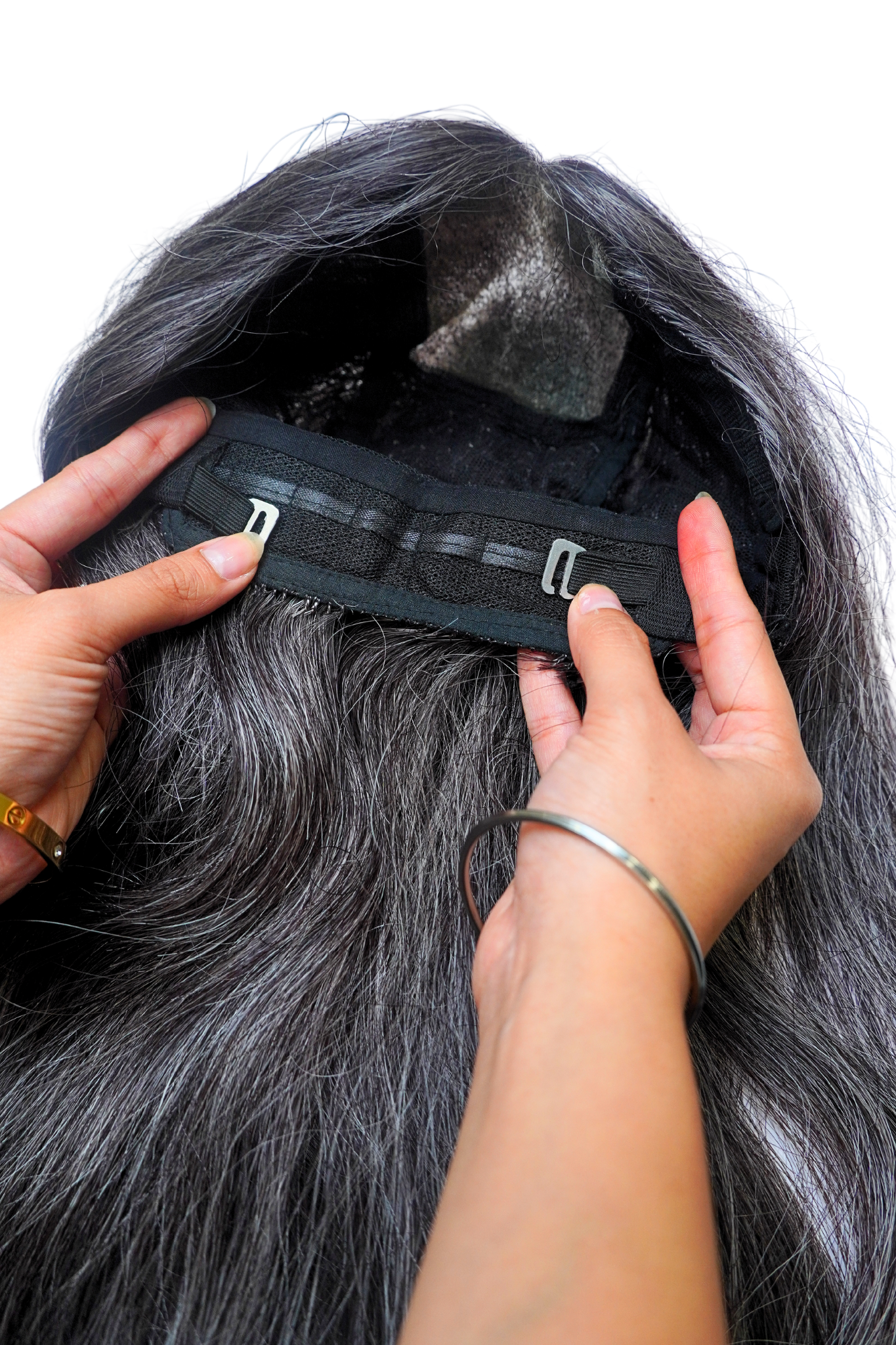 Salt And Pepper Mix Hair Wig