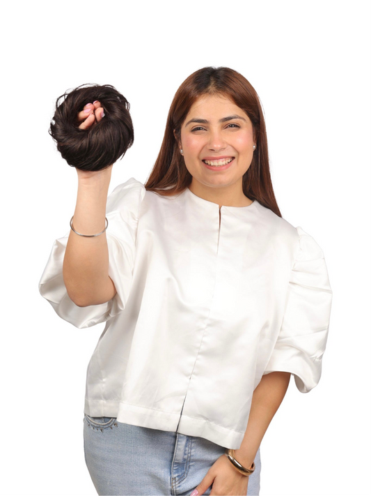 DONUT SCRUNCHIE (NATURAL BROWN)