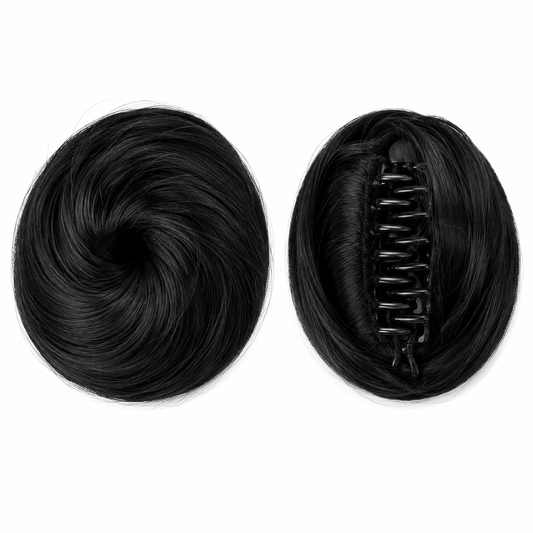 CLAW CLIP DONUT BUN (NATURAL BLACK)
