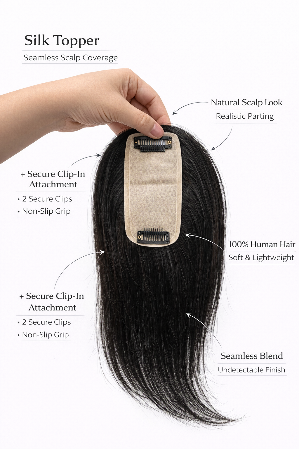 2*4.5 MINI SILK TOPPER 18”