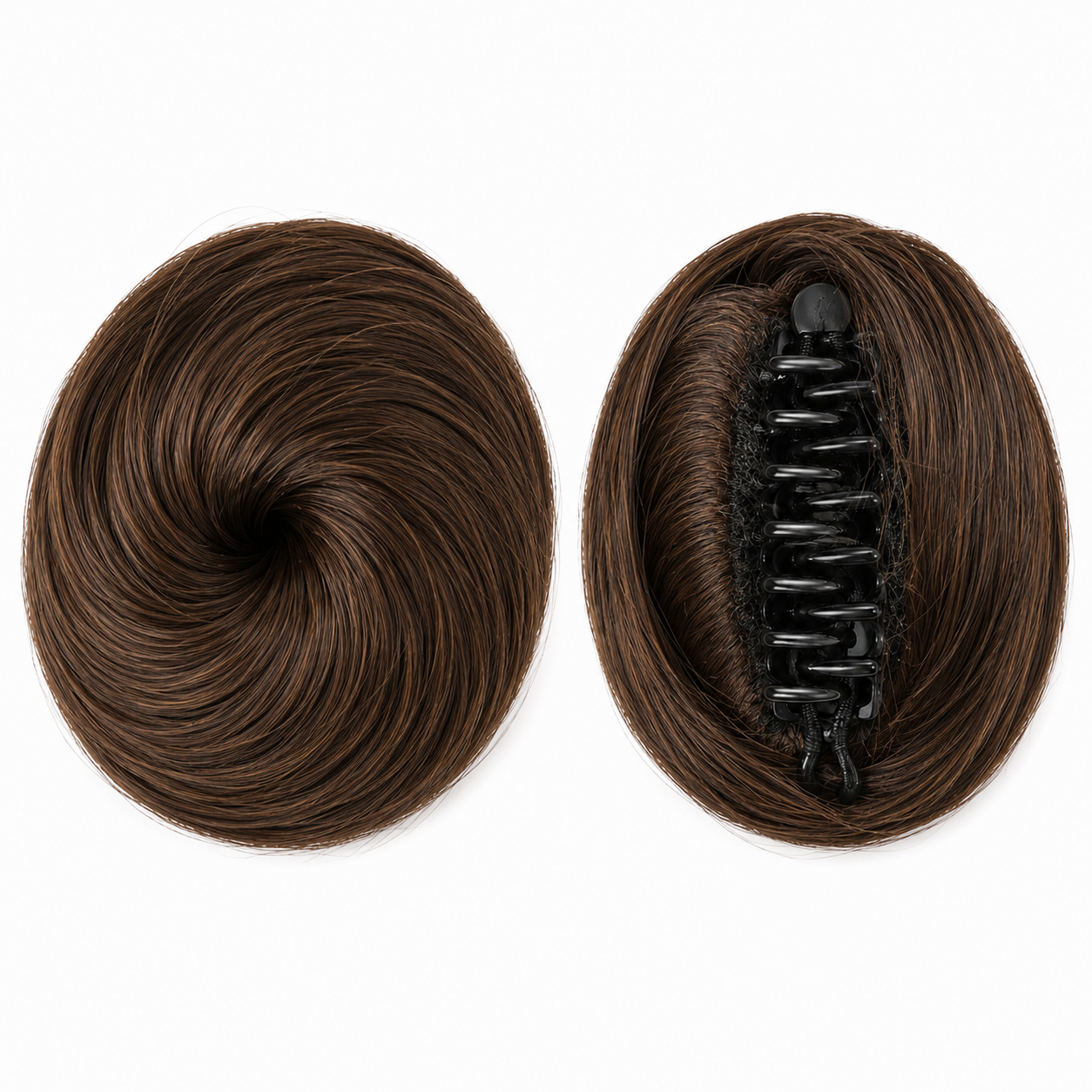 CLAW CLIP DONUT BUN (NATURAL BROWN)