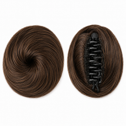 CLAW CLIP DONUT BUN (NATURAL BROWN)